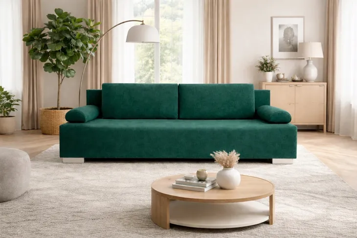 Sofa Klaudia z pojemnikiem na pościel