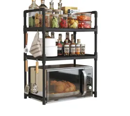 polka-kuchenna-pod-mikrofalowke-szafka-organizer-czarna-3poziomy-48cm-regal