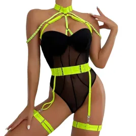 seksowny-komplet-bielizny-damskiej-pasy-choker-stanik-figi-fluo-zielony-l