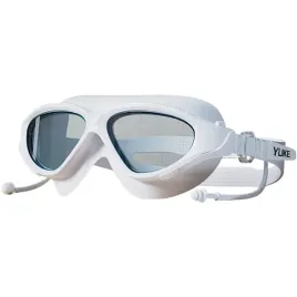 okulary-plywackie-gogle-do-plywania-wbudowane-zatyczki-do-uszu-biale-uv