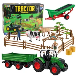 zestaw-rolniczy-traktor-z-przyczepa-zwierzeta-farmerzy-farma-45-el