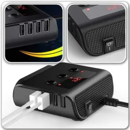 rozdzielacz-samochodowy-gniazda-zapalniczki-12v-24v-trojnik-ladowarka-4xusb