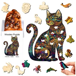 puzzle-drewniane-a4-kot-kotek-dwustronne-159el-ukladanka-prezent-dla-dzieci