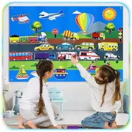 tablica-filcowa-dla-dzieci-32el-mata-edukacyjna-na-rzepy-srodki-transportu