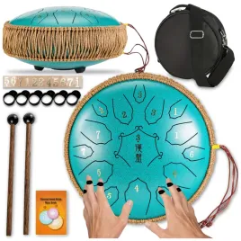 beben-jezykowy-handpan-muzyczny-stalowy-morski-30cm-15-tonow-akcesoria