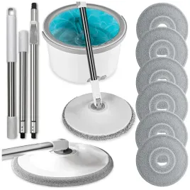 zestaw-mop-obrotowy-turbo-plaski-wiadro-z-wyciskaczem-6-nakladek-wkladow