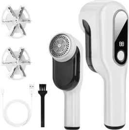 golarka-do-ubran-swetrow-tapicerki-biala-mocna-profesjonalna-6-nozy-lcd-2w1