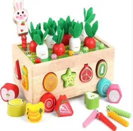 sorter-montessori-drewniany-wozek-warzywa-robaczki-ciagacz-edukacyjny-3