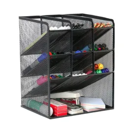 organizer-biurkowy-metalowy-na-akcesoria-dlugopisy-biurko-10-przegrodek