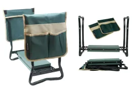 klecznik-skladany-ogrodowy-zielony-z-2-torbami-na-narzedzia-4w1-siedzisko