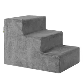 schodki-dla-psa-kota-zwierzat-schody-timmy-36-cm-3-stopnie-szare-pluszowe
