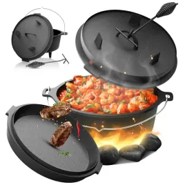 zeliwny-kociolek-mysliwski-garnek-wegierski-pieczonki-na-ognisko-grill-9l