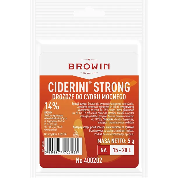 Drożdże do cydru CIDERINI STRONG 5g