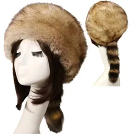 czapka-futrzana-z-kita-ogonem-mysliwska-futro-kuna-ciepla-traperka-toczek