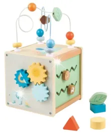 lelin-drewniana-kostka-aktywnosci-montessori-petla-kola-zebate-przeplatanka
