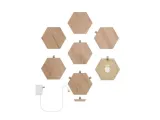 nanoleaf-elements-hexagons-zestaw-7-paneli-swietlnych-led-wyglad-drewna-kod-producenta-nl52-k-7002hb-7pk