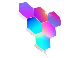 oswietlenie-gamingowe-hexagon-ambience-dekoracja-led-rgb-apka-pilot-6-szt
