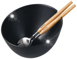 porcelanowa-misa-miska-czarna-23cm-do-salatek-z-lyzkami