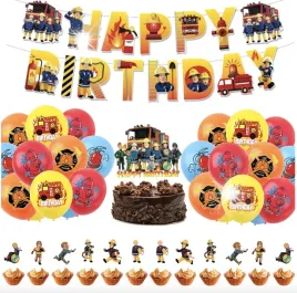zestaw-urodzinowy-dekoracje-strazak-sam-girlanda-balony-toppery-ozdobne