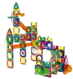 klocki-magnetyczne-3d-tor-kulkowy-swiecacy-zestaw-diy-160-elementow