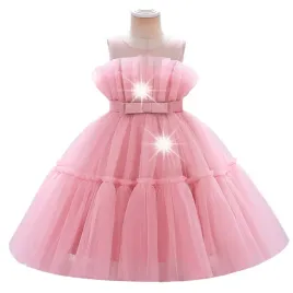 sliczna-sukienka-dziecieca-wizytowa-okazje-rozkloszowana-rozowa-pink-98-104