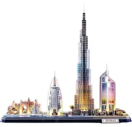puzzle-3d-led-city-line-dubai-cubic-fun-183-elementy-prezent