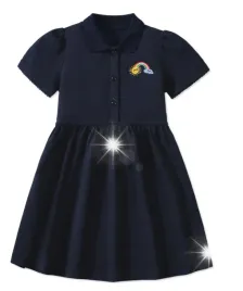 bawelniana-sukienka-dziecieca-polo-granatowa-blue-nadruk-tecza-128-134
