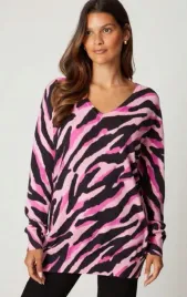 wallis-sweter-damski-rozowy-we-wzor-casual-s-v9s