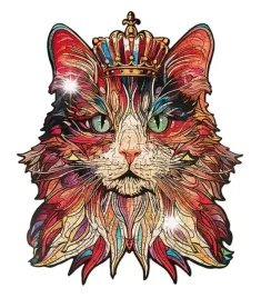 robotime-cat-king-drewniane-puzzle-3d-200-el-dekoracyjny-model-kota