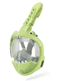 maska-do-nurkowania-snorkelingu-dla-dzieci-pelnotwarzowa-zielony-dinozaur