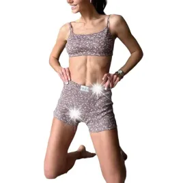 letni-komplet-dwuczesciowy-top-spodenki-pizama-kwiaty-brazowy-zestaw-xl