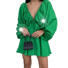 kobieca-elegancka-sukienka-sexy-mini-trapezowa-zielona-m-gole-plecy