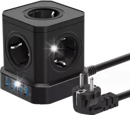 listwa-zasilajaca-9w1-czarna-5-gniazd-4-usb-kostka