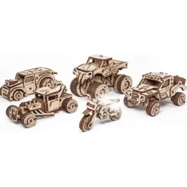 drewniane-puzzle-3d-zestaw-pojazdow-5szt-do-zlozenia-diy