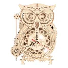 robotime-drewniany-model-puzzle-konstrukcyjne-kreatywne-owl-3d-zegar-sowa