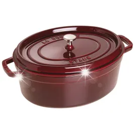 staub-la-cocotte-garnek-zeliwny-owalny-6-7-ltr-grenadynowy-francja