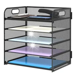 organizer-biurowy-na-dokumenty-duzy-metalowy-5-polek-na-biurko-a4-czarny