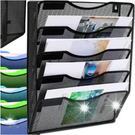 organizer-na-dokumenty-wiszacy-nascienny-a4-metalowy-polki-pojemnik-sciane