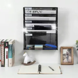 organizer-na-dokumenty-wiszacy-nascienny-a4-metalowy-polki-pojemnik-sciane
