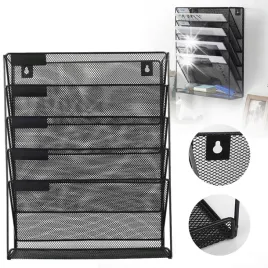 organizer-na-dokumenty-wiszacy-nascienny-a4-metalowy-polki-pojemnik-sciane