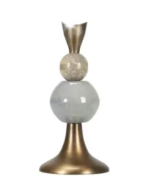 swiecznik-kamienie-zloty-metal-wys-26cm