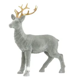 figurka-jelen-aksamitna-szara