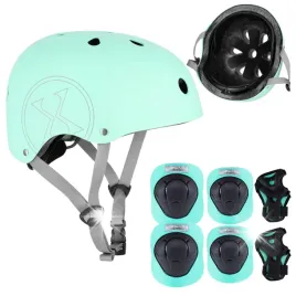 kask-rowerowy-regulowany-ochraniacze-komplet-na-rolki-rower-deskorolke-s
