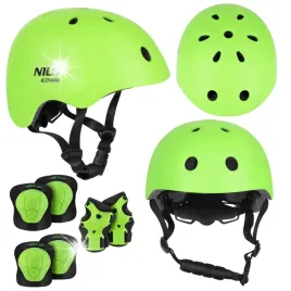 kask-rowerowy-regulowany-ochraniacze-komplet-na-rolki-rower-deskorolke-xs