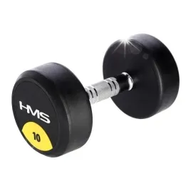 hantla-ciezarek-gumowany-chromowany-do-cwiczen-treningu-silowego-hms-10-kg