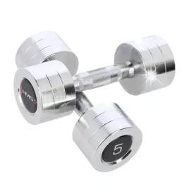 hms-hantle-hantelki-ciezarki-chromowane-do-cwiczen-fitness-2x5-kg