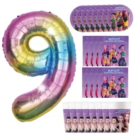 talerzyki-kubeczki-serwetki-37el-k-pop-demon-hunters-balon-na-9-urodziny