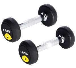 hantle-ciezarki-gumowane-chromowane-do-cwiczen-fitness-treningu-2x2-kg