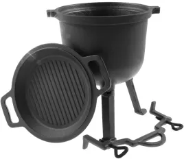 kociolek-zeliwny-garnek-na-ognisko-2w1-z-patelnia-grillowa-8l-rossner-mk203