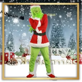stroj-kostium-grinch-przebranie-mikolaj-swieta-rekawiczki-maska-cosplay